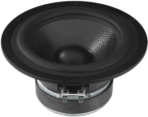 Monacor 10.4120 High-End Bass Midrange Speaker with Carbon Fiber Cone ...