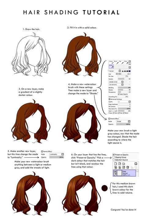 Digital Art Tutorial Shading Hair Keven Cellini