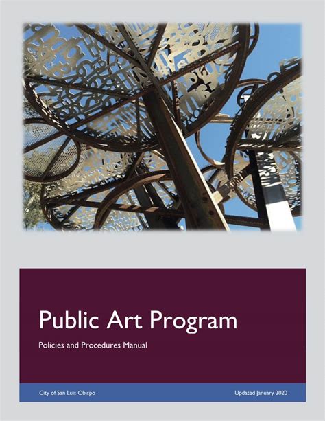 Public Art Program Policies And Procedures Manual DocsLib