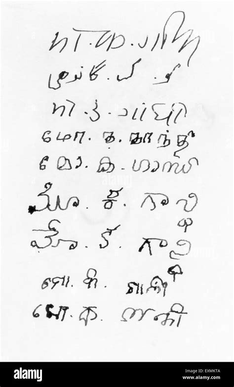 Mahatma Gandhi Signature Handwriting In Different Indian Language