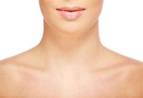 Close Up Of Womans Neck With Perfect Skin Photo Free Download