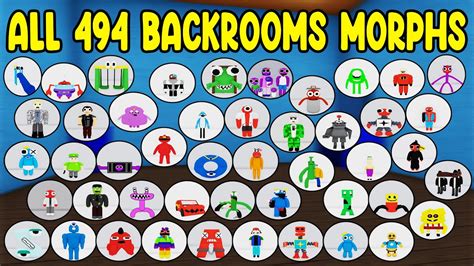 All How To Find All 494 Backrooms Morphs In Find The Backrooms Morphs
