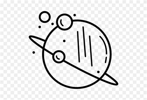 Planet Miscellaneous Science Saturn Astronomy Solar System Icon