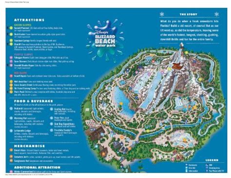 Disneys Blizzard Beach Water Park Map Wdw Prep School