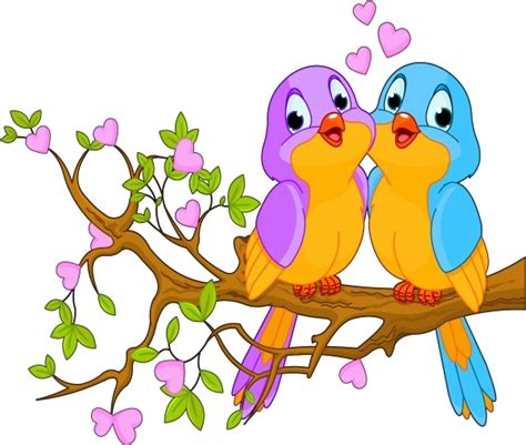 Download Cute Love Birds Cartoon Clip Art Images Clipart Picture Of