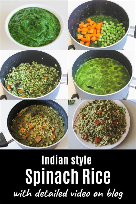 Palak Rice Instant Pot Spinach Pulao Spice Up The Curry Recipe
