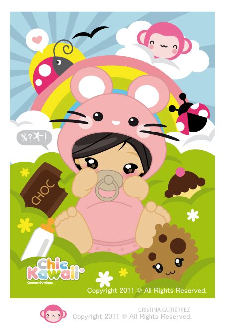 Chic Kawaii Baby Kawaii Illustration Illustration Quotes Kawaii