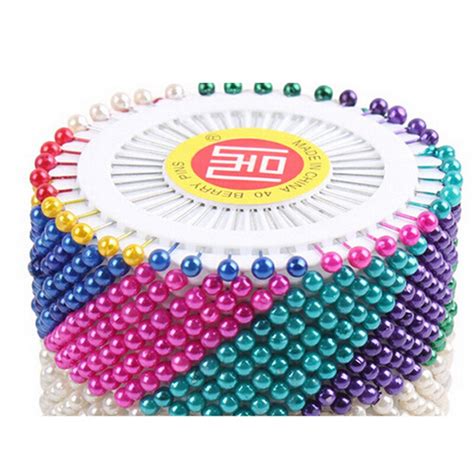 480pcs12packs Good Quality Colorful Dressmaking Straight Pins Round