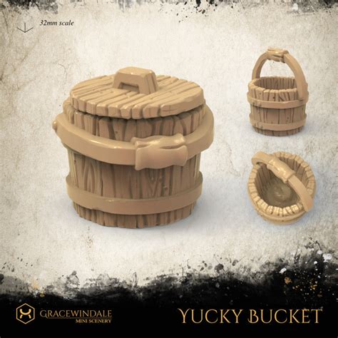3d Printable Yucky Bucket By Gracewindale Mini Scenery