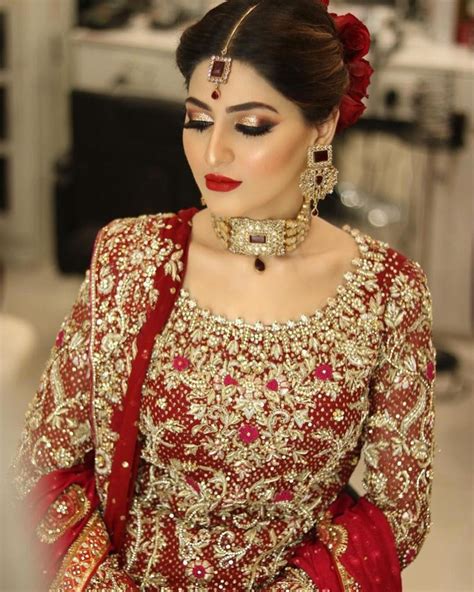 Maybe you would like to learn more about one of these? #bridalsetspakistani | Pakistani bridal makeup red ...