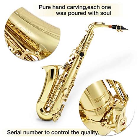 Eastar As Ⅱ Student Alto Saxophone E Flat Gold Lacquer Alto Sax Full