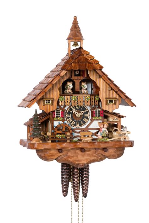 Original Handmade Black Forest Cuckoo Clock Made In Germany 2 6233t