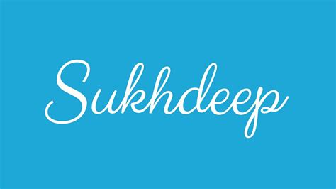 Learn How To Sign The Name Sukhdeep Stylishly In Cursive Writing Youtube