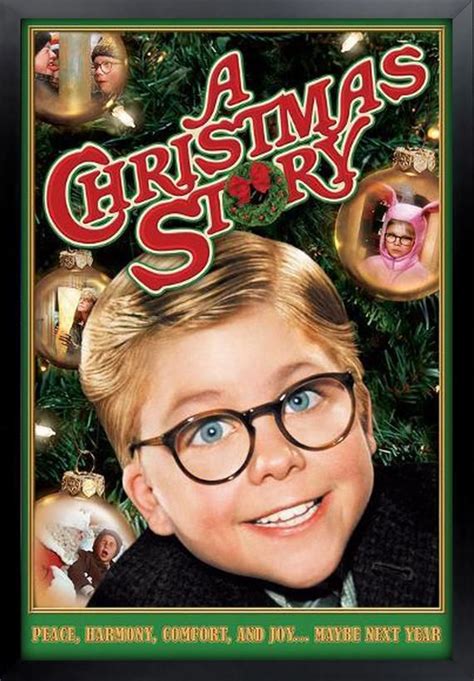 A Christmas Story Movie Poster Framed And Ready To Hang Etsy