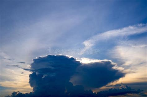 Cumulonimbus At Sunset Stock Photo Image Of Background 258381740