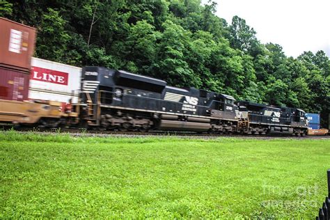 Passing Trains Photograph By William E Rogers Fine Art America