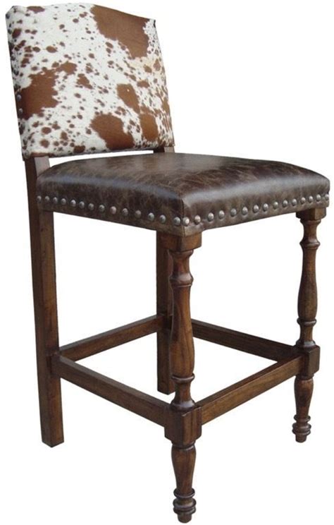 Gorgeous creatures leather accent chair with cowhide feature panels. Details about Cowhide Bar Stools, Barstool + Distressed ...