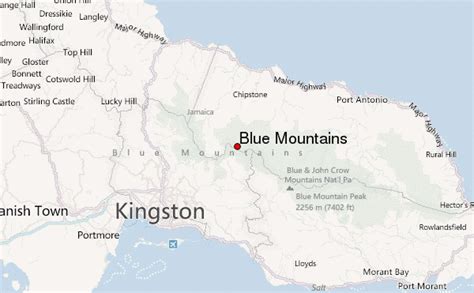 Blue Mountains Jamaica Map Cities And Towns Map