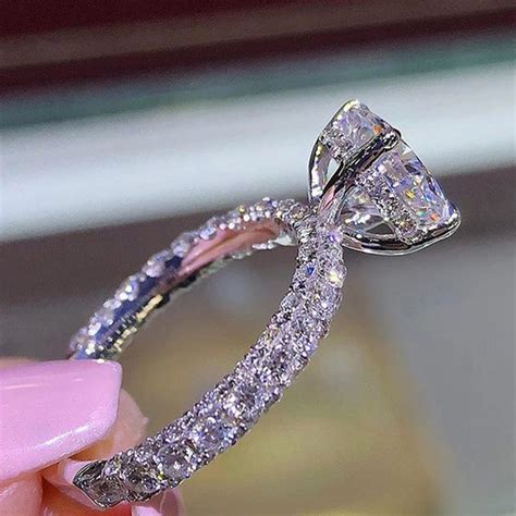 Fashion Silver Pandora Rings For Women Jewelry Simple Design Dream Bridal Wedding Engagement Ring Bijoux 