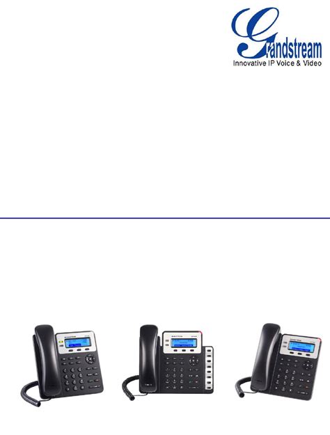 Grandstream Networks Gxp1628 Ip Phone User Manual