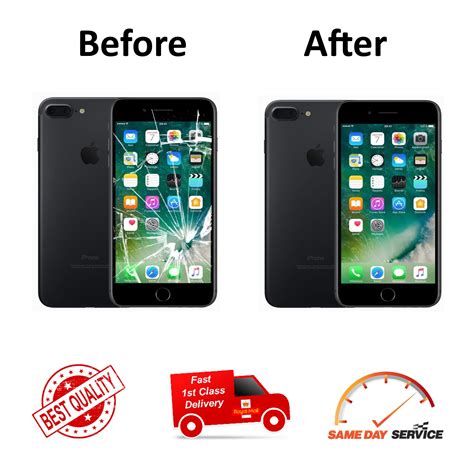 Iphone 7 Plus Cracked Front Glass Repair Screen Refurbishing Service