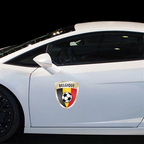België speelt wisselvallig op het ek en nederland speelt leuk voetbal. Stickers en Raamstickers Auto - Sticker Vlag met voetbal ...