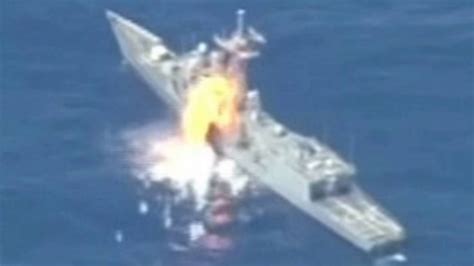 Navy Blow Up Retired Military Ship Off The Coast Of Hawaii During Major