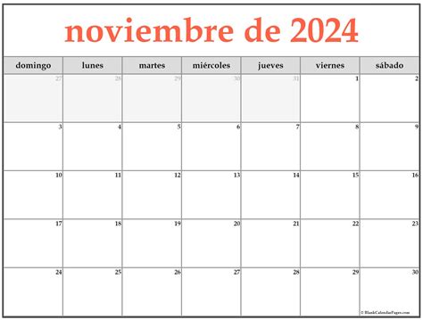 Noviembre De 2024 Calendario Gratis Calendario Noviembre