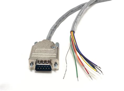 Db9 Rs 232 Male To Blunt Serial Breakout Cable Custom Cable Connection