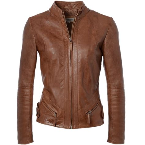 womens leather jacket tan nap alana women s leather jackets
