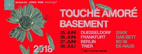 See all things to do. Party - Touché Amoré + Basement - Frankfurt, Germany - Das ...