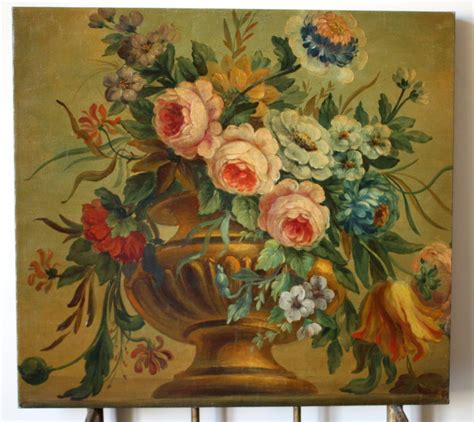 Fine Early 18th Century Dutch Master Still Life Flowers Antique Oil
