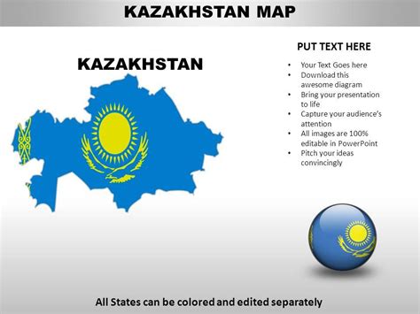 Kazakhstan Country Powerpoint Maps Powerpoint Presentation Pictures