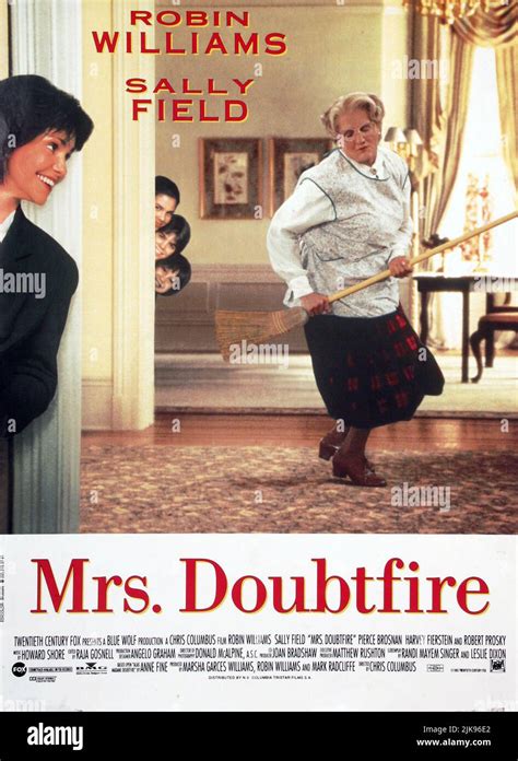 Sally Field Robin Williams Poster Film Mrs Doubtfire Usa