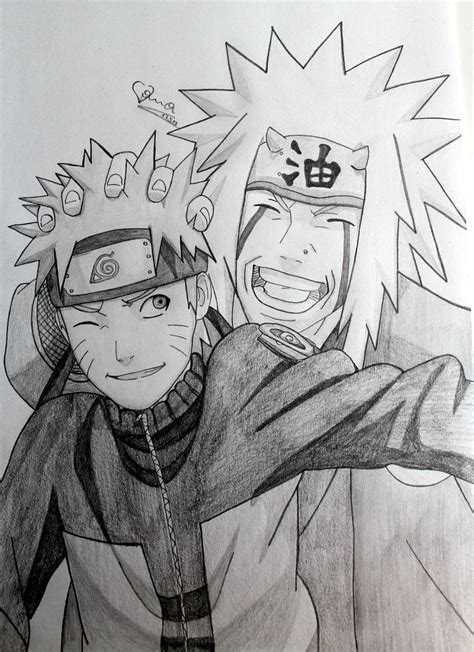 Naruto And Jiraiya By Viivavanity On Deviantart Naruto Sketch Drawing
