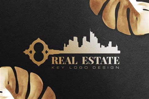 Real Estate Logo Key Logo Template Branding And Logo Templates