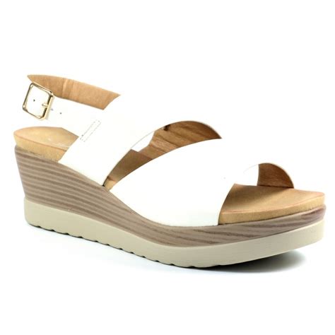 Lunar Misty White Sandal Ladies Sandals From Lunar Shoes Uk