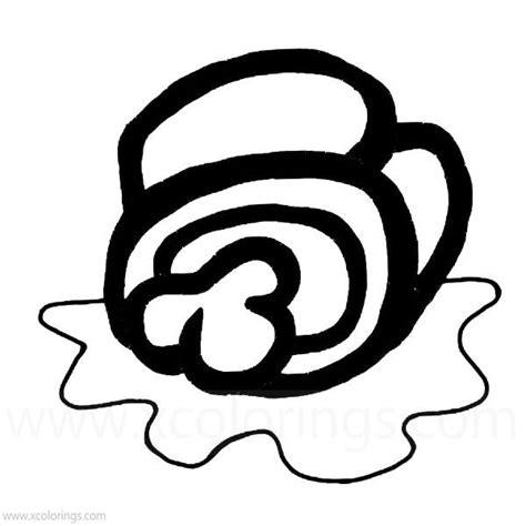 Among Us Coloring Pages Dead Character  XColorings.com