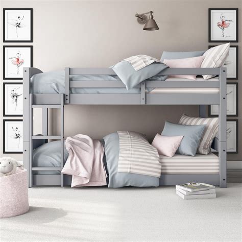 Better Homes And Gardens Tristan Twin Over Twin Bunk Bed Gray Walmart