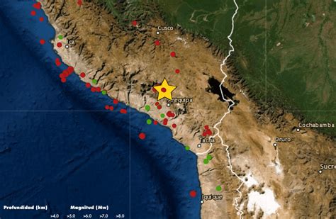 Temblor Hoy En Arequipa Sismo De Magnitud 49 Se Registró Hoy 17 De