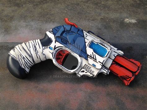 This Is A Custom Painted Nerf Doublestrike That Has Been Designed As A