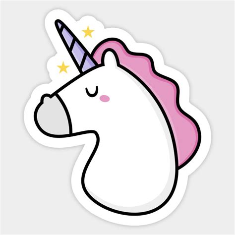 Cute Kawaii Unicorn Unicorn Sticker Teepublic