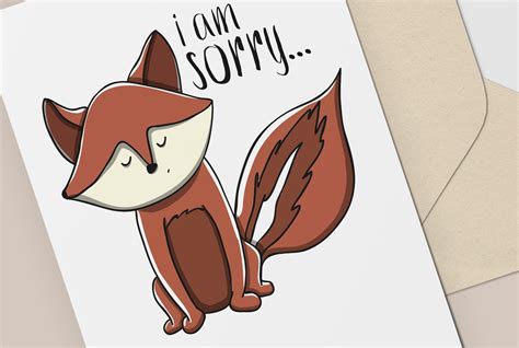 Im Sorry Card Apology Card Cute Sorry Card Cute Etsy Uk