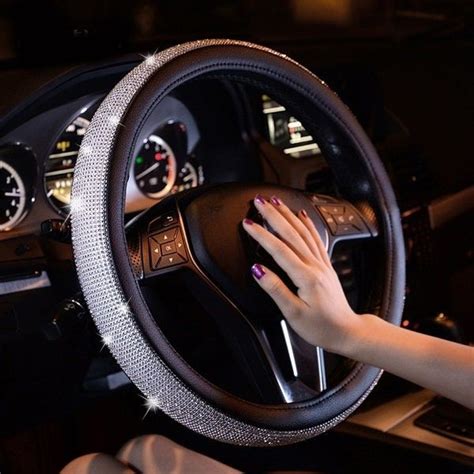 Crystal Rhinestone Bling Steering Wheel Cover In 2022 Car Steering