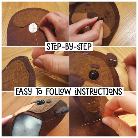 Beaver Sewing Pattern Pdf Make Your Own Plush Animal Toy Etsy