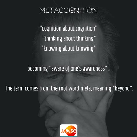 Metacognition Cognition About Cognition Thinking About Thinking