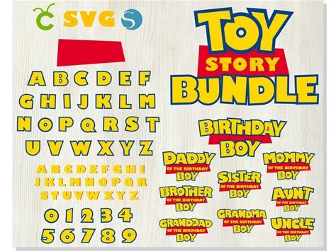 Toy Story Font Svg Toy Story Alphabet Svg Toy Story L
