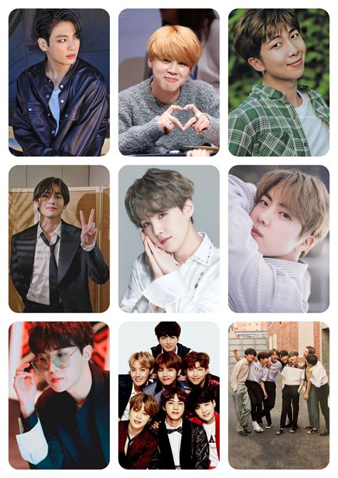 Printable Bts Photocards Printable Word Searches