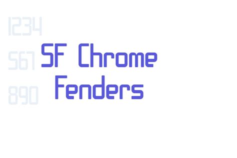 Sf Chrome Fenders Font Free Download Now