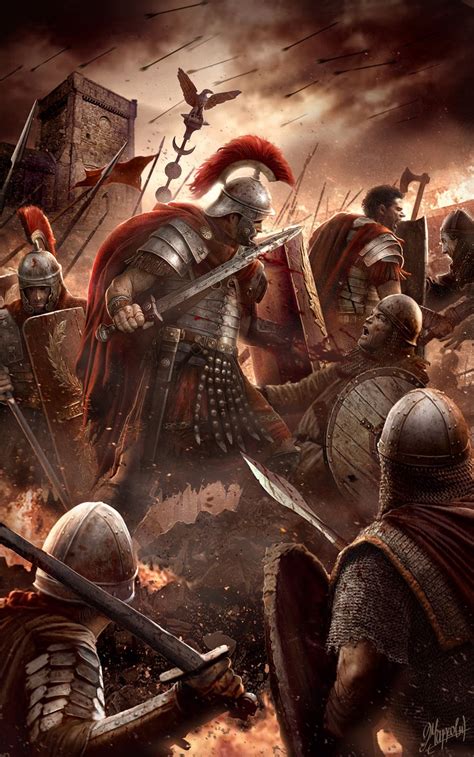This is a world where politics and diplomacy prove as sharp as the blades of combat. For the glory of Rome by DusanMarkovic | Roman soldiers ...